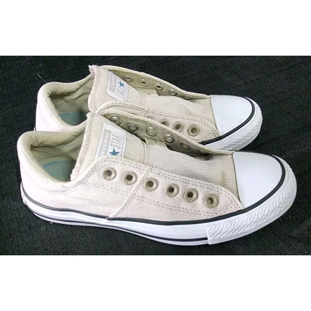 Converse Shoes Womens 7 Madison Cap Toe All Stars Sneakers Khaki Low Top